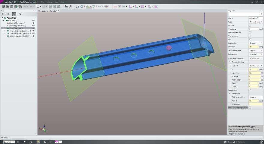 Artube CAD/CAM specifico per tubi anche per profili speciali
