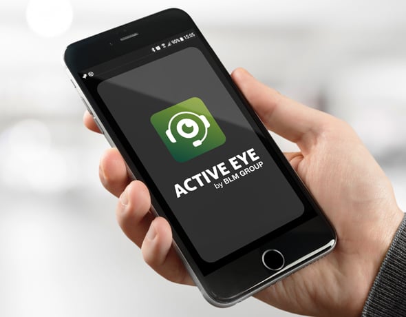 Applicazione Active Eye per la manutenzione da smartphone.