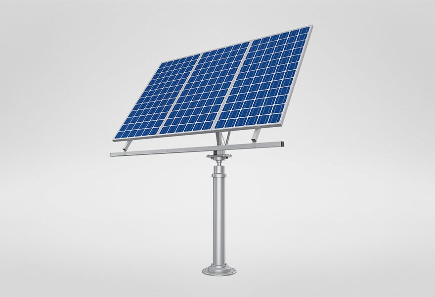 Example of a lightweight structure created for a photovoltaic system with a Lasertube system.