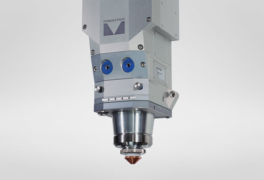 Tête de découpe laser PRECITEC Zoom 2.0 spécifique pour puissance laser de 12 kW.