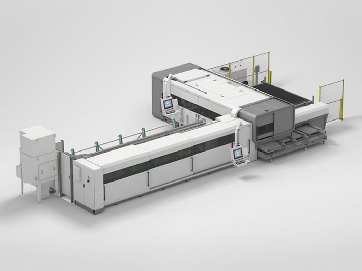 Laser combined cutting system for tubes and sheets LC5