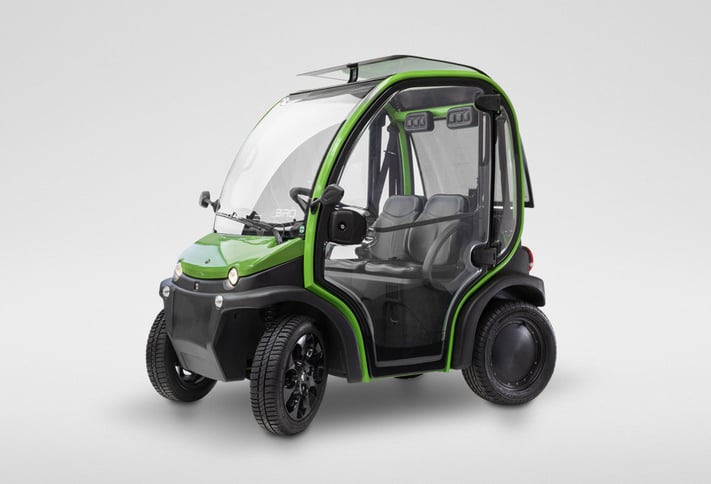 Cab profile used in an industrial vehicle